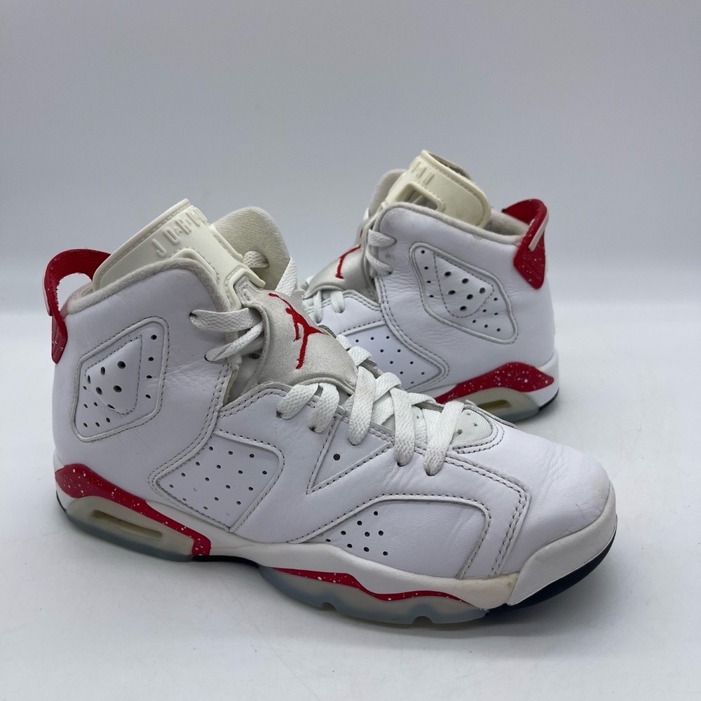 Nike Air Jordan 6 Retro GS 384665-162 Youth Size 6Y Shoes 'Red Oreo' Sneakers